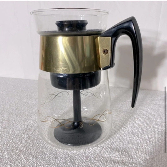 Vintage 1960’s Corning Glass Heat Resistant Glass 6 Cup Percolator - Picture 5 of 16